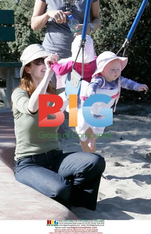 Marcia Cross with Twins at the Park