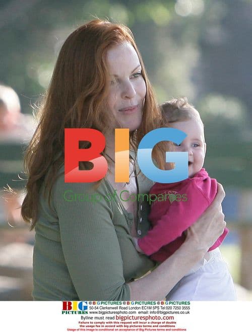 Marcia Cross with Twins at Park