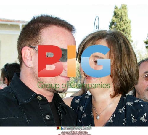 Bono and Cherie Blair Inaugurate Fountain