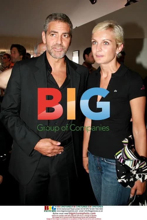 George Clooney and Melita Toscan du Plantier at Moet & Chandon event