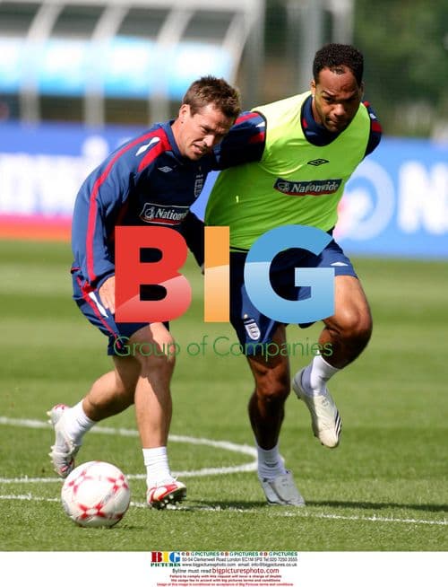 England footballers training before Israel match