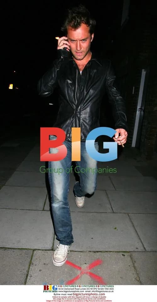 Jude Law Exits North London Pub