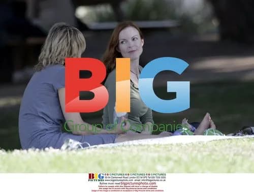 Marcia Cross with Twins in Park