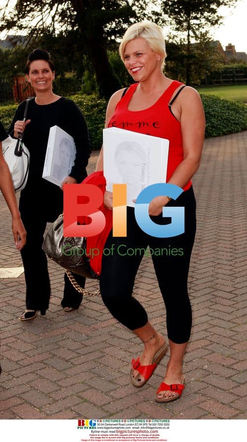 Jade Goody at Nouveau Contour Training Academy