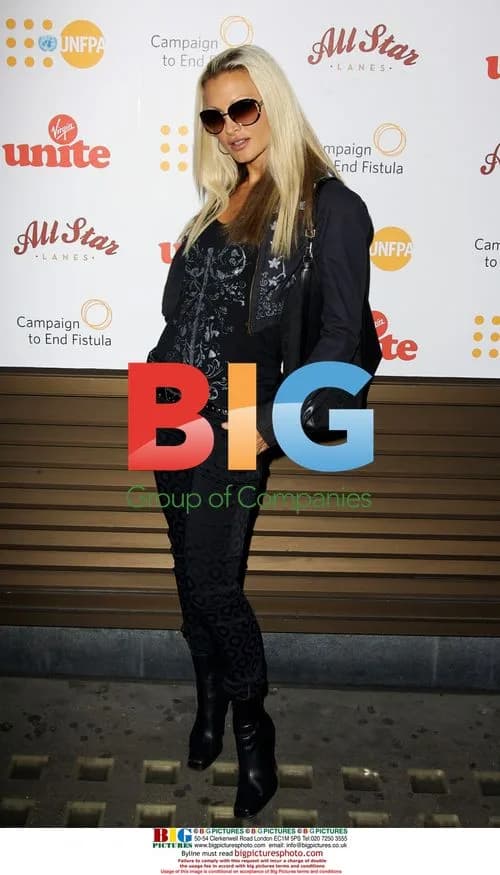 Caprice Bourret at Charity Bowling Tournament