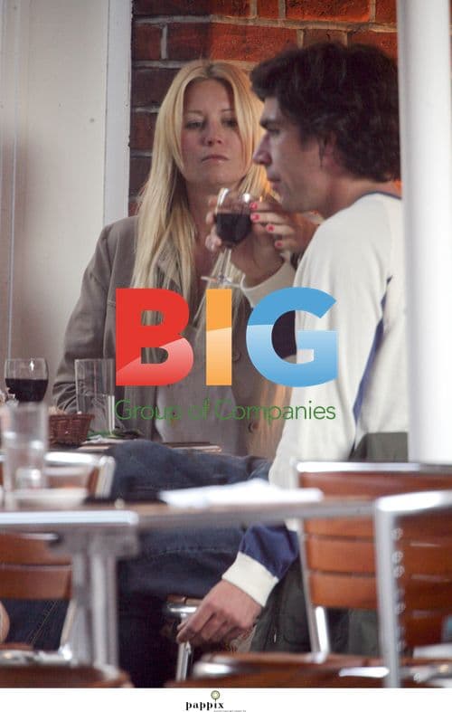 Denise van Outen Looking Bored with Green Tea