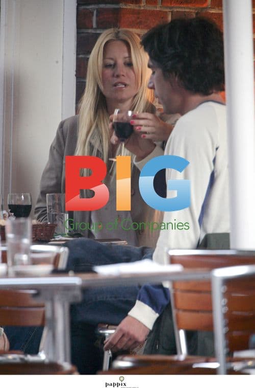 Denise van Outen looks bored with tea