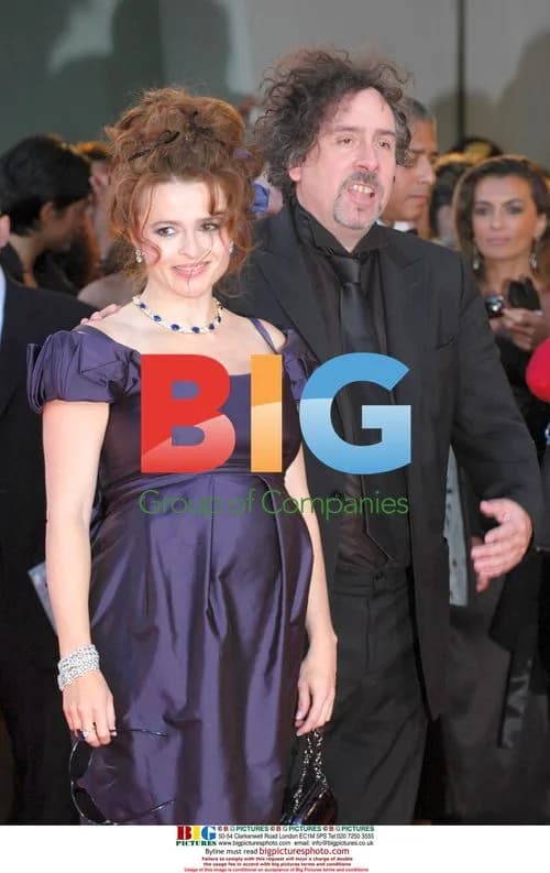 Tim Burton and Ellen Bonan Carter at Venice Film Festival