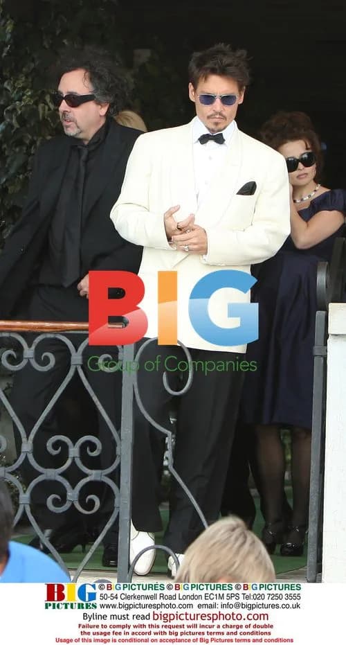 Johnny Depp, Tim Burton and Helena Bonham Carter at Venice Film Festival