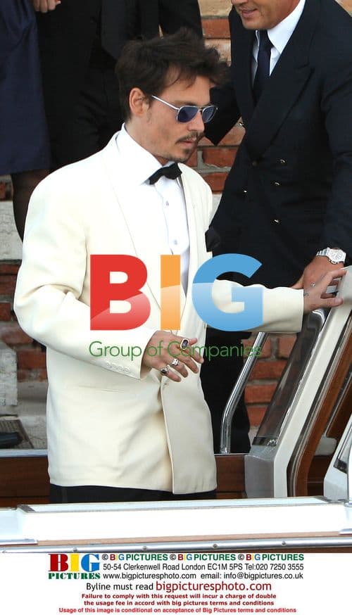 Johnny Depp, Tim Burton and Helena Bonham Carter at Venice Film Festival
