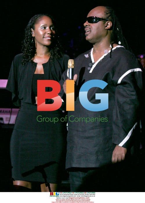 Stevie Wonder and Daughter at Greek Theater