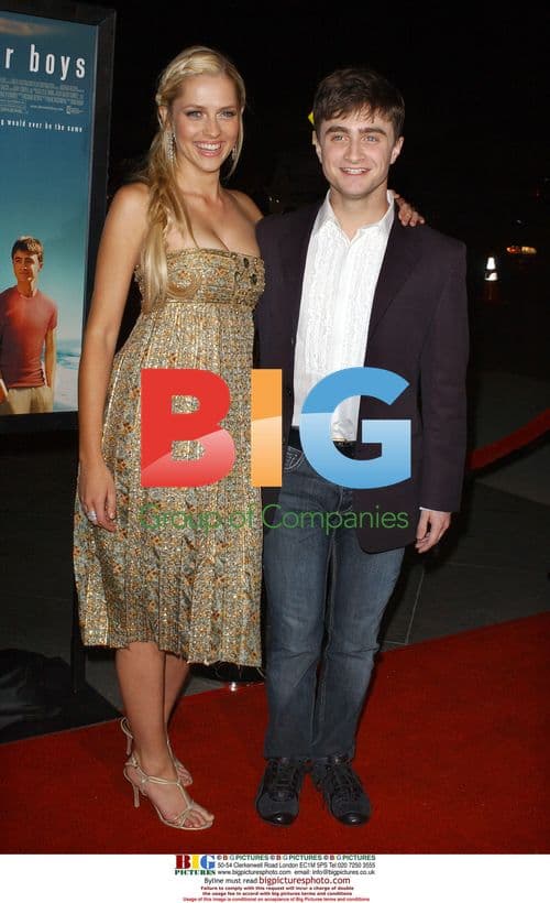 Daniel Radcliffe and Teresa Palmer at "December Boys" premiere