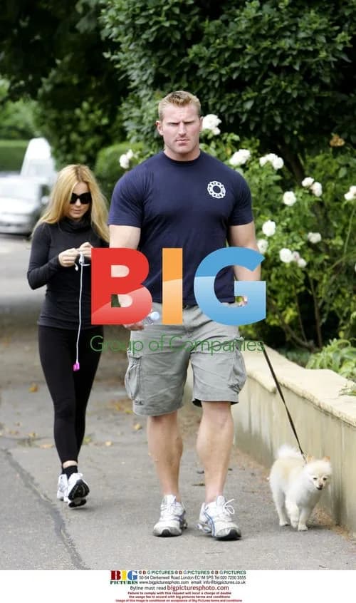 Spice Girl Geri Halliwell exercises in London park