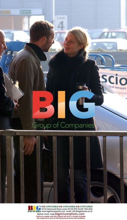Gwyneth Paltrow and Chris Martin Arrive at Heathrow