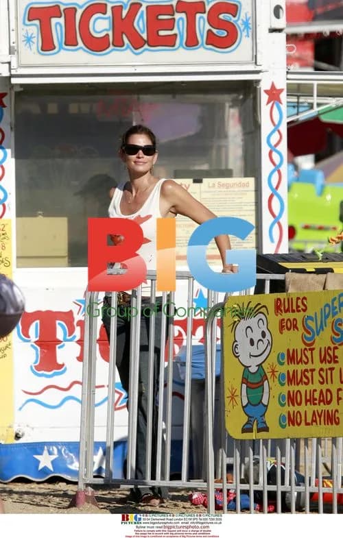 Cindy Crawford and Family at Malibu Fair