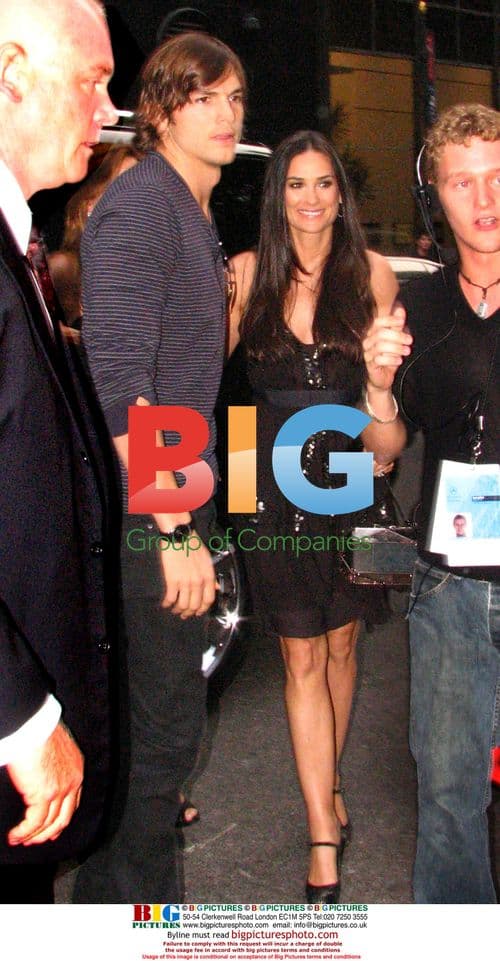 Demi Moore and Ashton Kutcher at Fashion Week Spring 2008