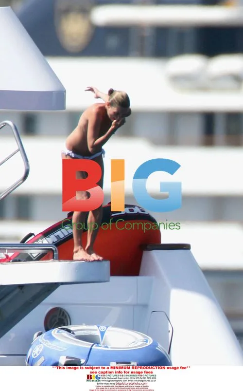 Kate Moss Topless in Mediterranean