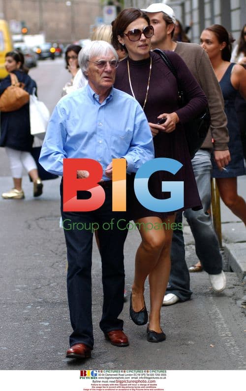 Bernie Ecclestone Relaxing with Family in Milan