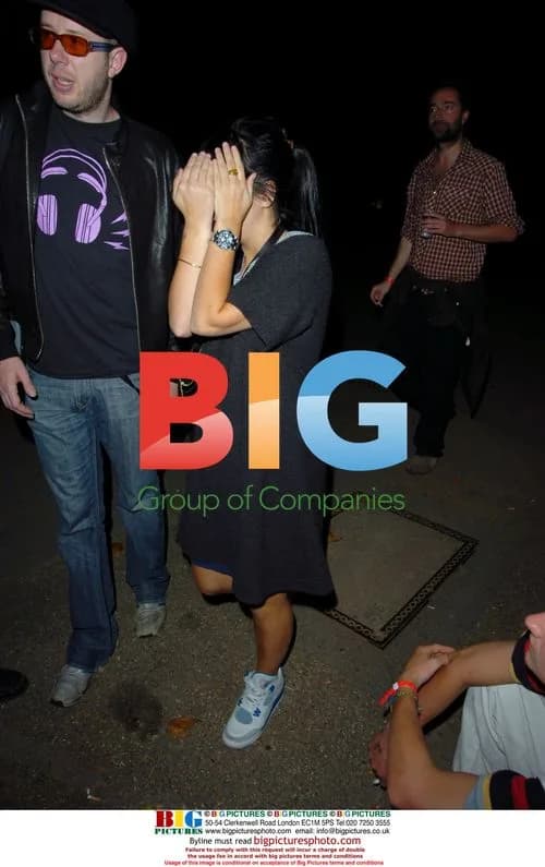Lily Allen Leaves Becks Party with Mystery Man