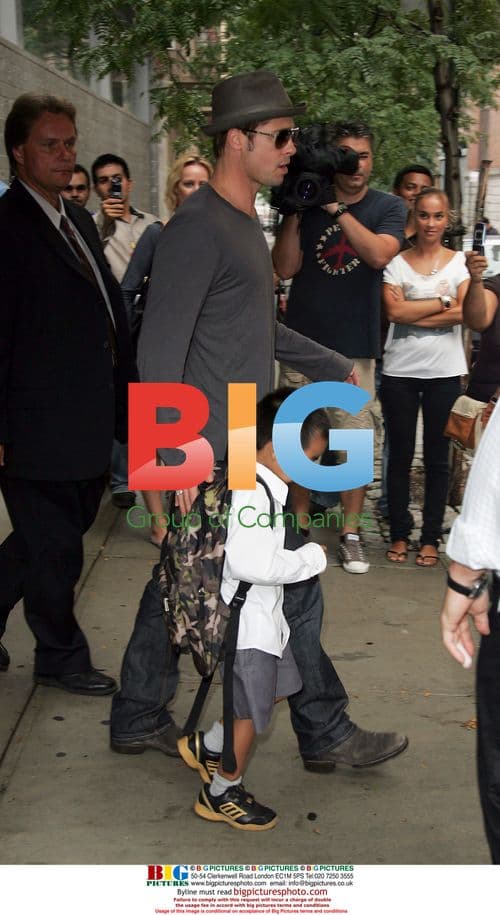 Brad Pitt Picks Up Son Maddox
