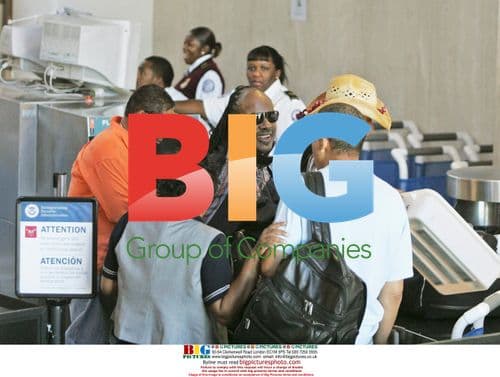 Stevie Wonder and daughter at LAX