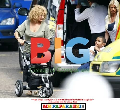 Katie Price with family and new baby