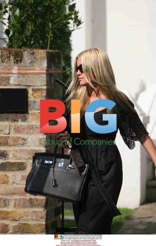 Davinia Taylor Leaves Home with Baby