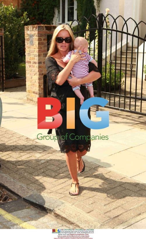 Davinia Taylor Leaving Home with Son