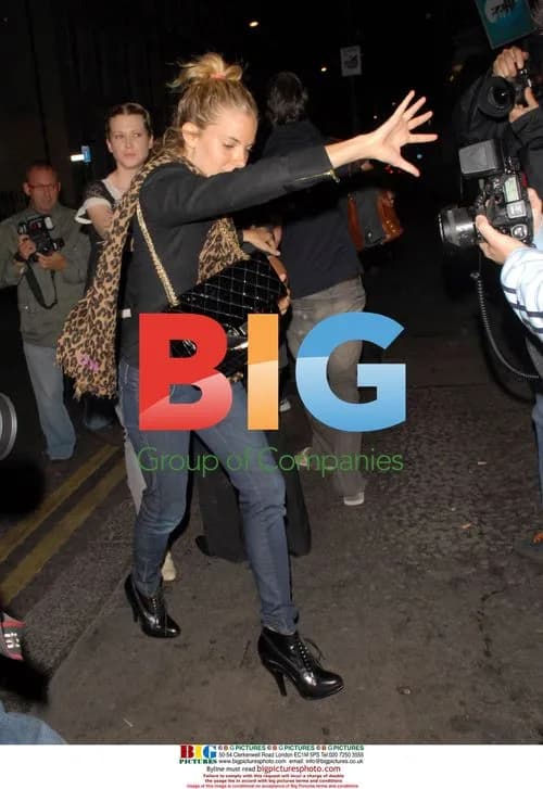 Sienna Miller Exits Groucho Club