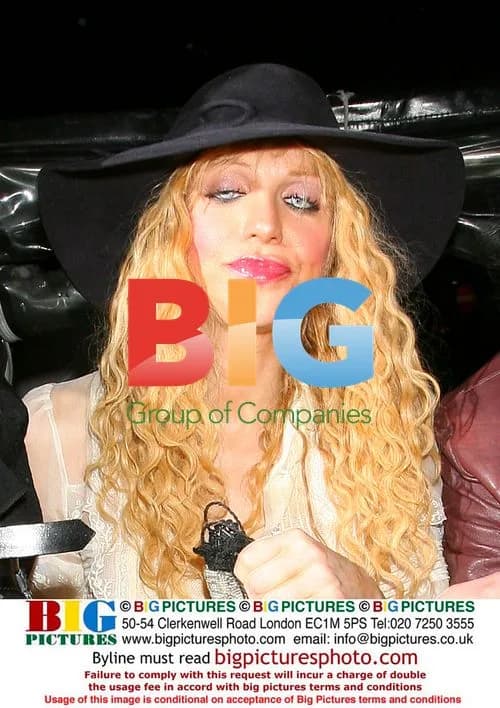 Courtney Love leaving Groucho Club