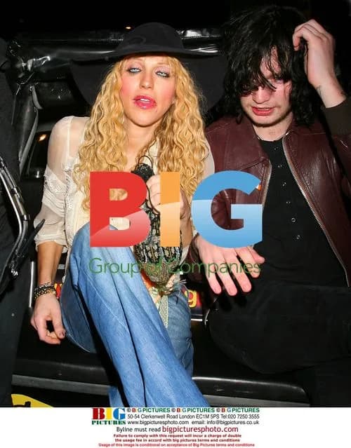 Courtney Love Leaves Groucho Club in London