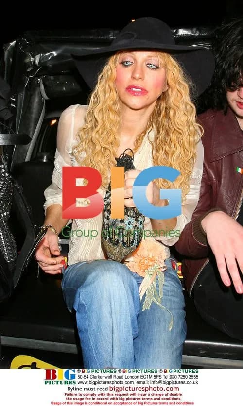 Courtney Love Leaving Groucho Club, London