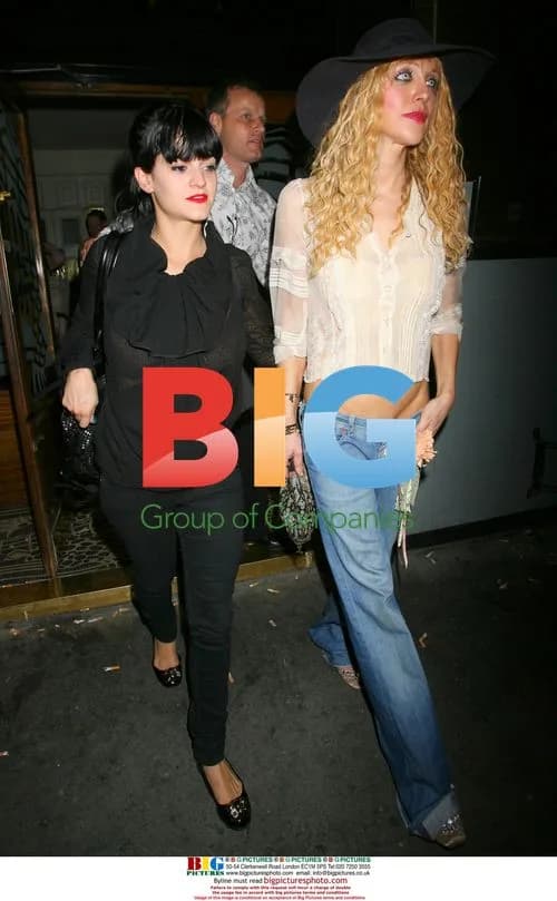 Courtney Love leaving Groucho Club in London