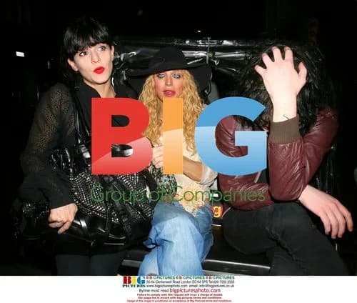 Courtney Love leaves Groucho Club in London