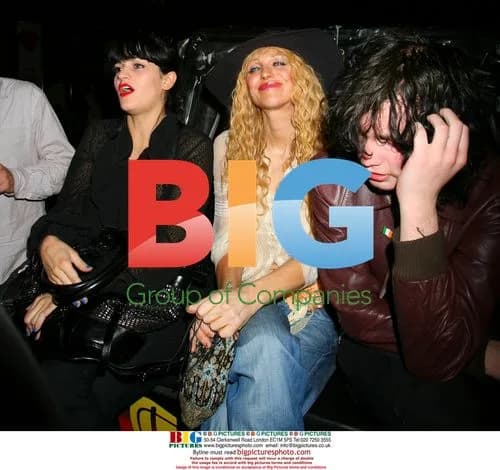Singer Courtney Love Leaving Groucho Club in London