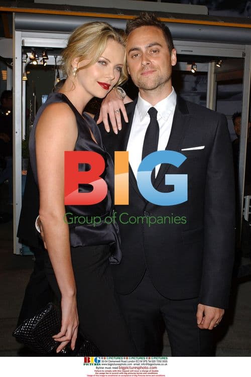 Charlize Theron and Stuart Townsend at 'In the Valley of Elah' premiere