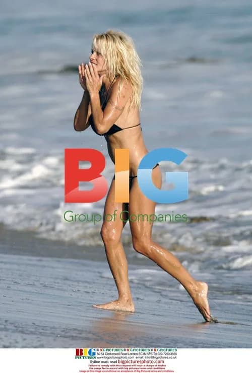 Pam Anderson and Rick Solom0n at Malibu Beach
