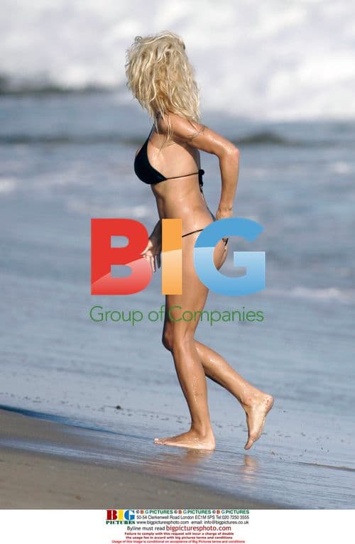 Pam Anderson and Rick Solomon on Malibu Beach