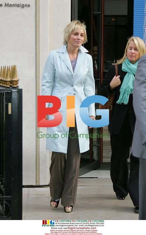Sharon Stone Leaves Paris Hotel