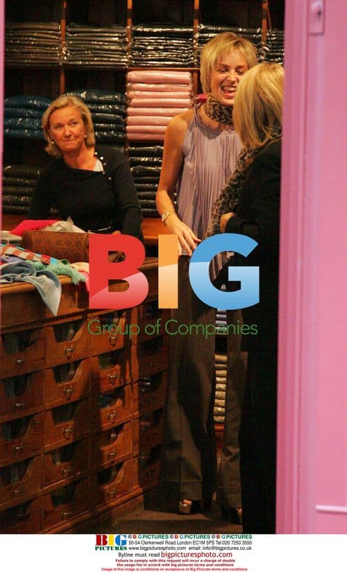 Sharon Stone and sister out shopping in Paris