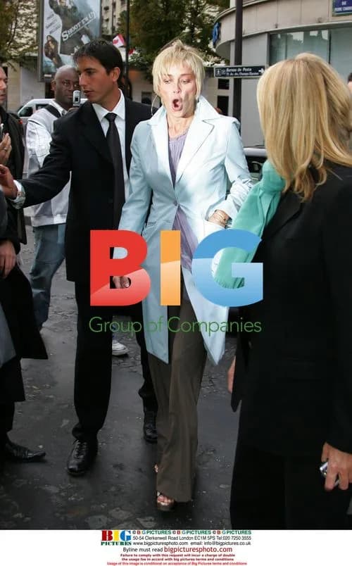 Sharon Stone Leaves the Plaza Athenee in Paris
