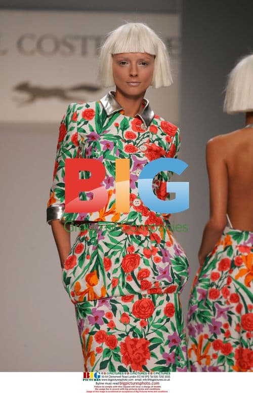 Model on Catwalk at Paul Costelloe Fashion Show