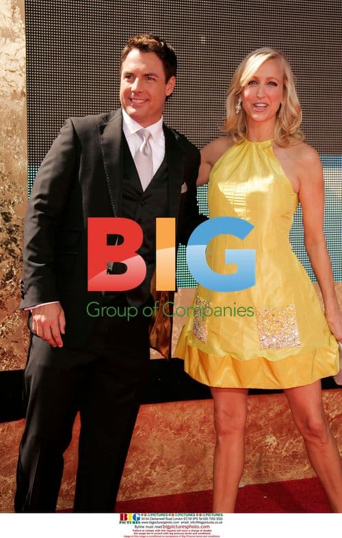 Lara Spencer and Guest at 59th Emmys