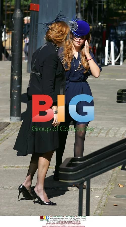 Duchess of York and Daughter at Fashion Week