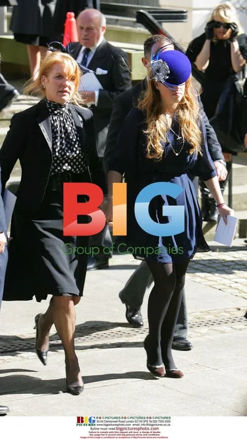 Sarah, Duchess of York and Princess Beatrice at Isabella Blow Memorial