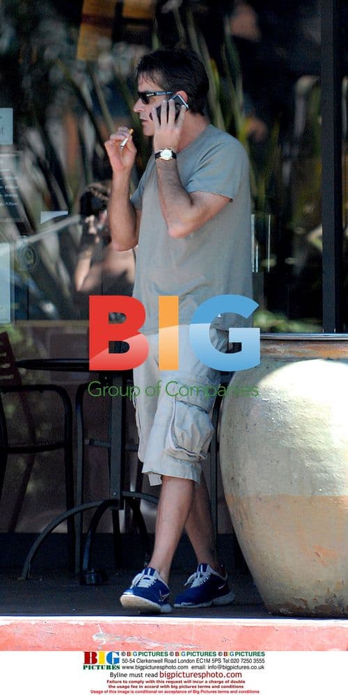 Charlie Sheen Meets with Janine Habek