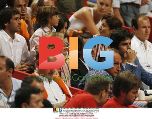 Aznar and Botella at Eurobasket 2007 Final