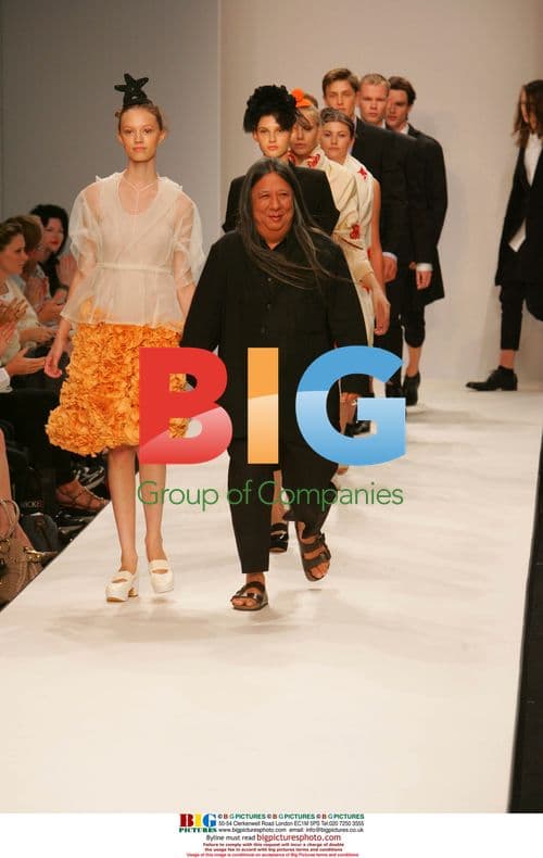 Models at London Fashion Week Show