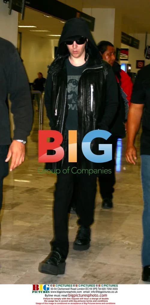 Marylin Manson Arrives at Mexico Airport