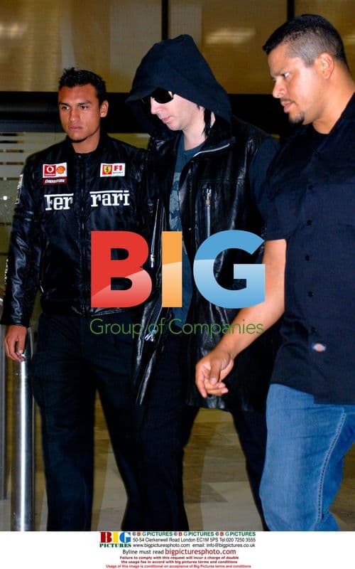 Marilyn Manson Arrives at Mexico Airport